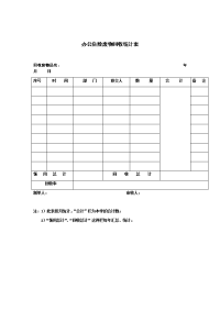 办公危险废物回收统计表