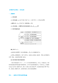 高考数学考点归纳之 二项式定理