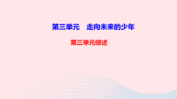 九年级道德与法治下册第三单元走向未来的少年单元综述课件 人教版