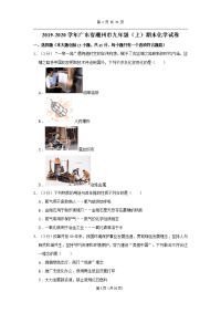 2019-2020学年广东省潮州市九年级（上）期末化学试卷