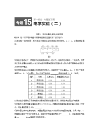 高考物理精讲：专题15+电学实验（二）（高考定位+审题破题，含原创题组及解析）