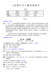 童话剧剧本——《白雪公主》