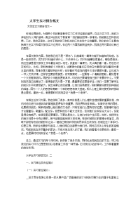 大学生实习报告范文