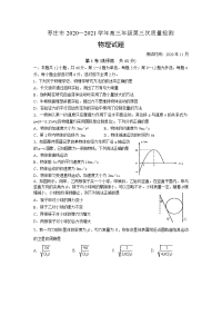 山东省枣庄市2021届高三物理上学期第三次质量检测试题（Word版附答案）