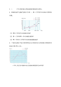 北师大版数学五年级下册同步练习-第八单元 数据的表示和分析-8-2 复式拆线统计图（1）(1)