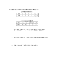 北师大版数学四年级下册同步练习-第六单元 数据的表示和分析-6-5 平均数（1）