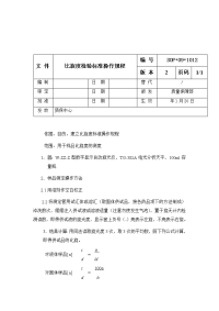 比旋度检验标准操作规程