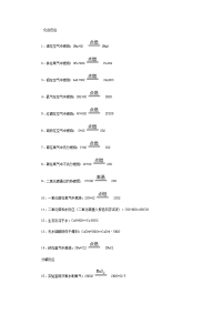 高考化学方程式大全
