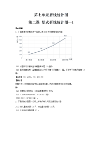 人教新课标版五年级下册数学同步讲练测-第七单元第2课 复式折线统图-1-人教新课标（附答案）