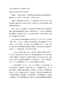 2020企业统计年终工作总结范文3篇