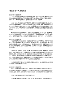 顶岗实习个人总结例文