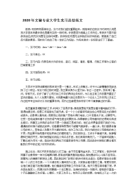 2020年文秘专业大学生实习总结范文