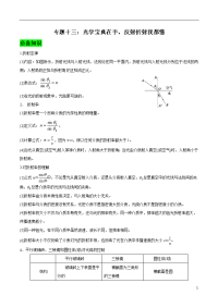 专题13 光学宝典在手，反射折射我都懂-高考物理必备知识一本通