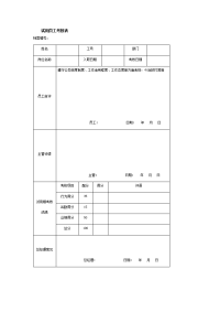 试用员工考核表