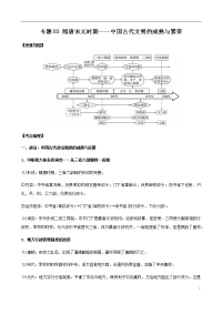 2021届高考必备知识手册：专题03  隋唐宋元时期——中国古代文明的成熟与繁荣（解析版）