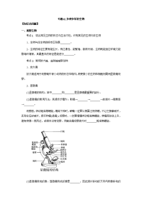 备战2021 中考科学  精讲精练 专题01 多种多样的生物（学生版）