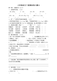 人教部编版新课标语文六年级下学期期末测试卷4