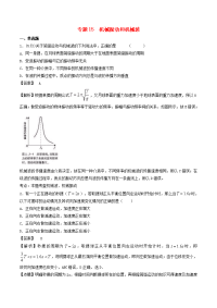 高考物理1_5轮资料汇编专题15机械振动和机械波试题精选精练