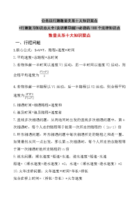 公务员行测数量关系十大知识要点+行测复习知识点大全(含思维导图)+必背的100个法律知识点