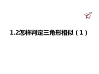 九年级上册青岛版数学课件1-2怎样判定三角形相似（1）