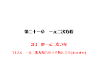 人教版九年级上册数学同步练习课件-第21章 一元二次方程-21一元二次方程的根与系数的关系(第四课时)