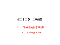 人教版九年级上册数学同步练习课件-第22章 二次函数-22二次函数(第一课时)