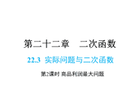 人教版九年级上册数学同步课件-第22章-22实际问题与二次函数