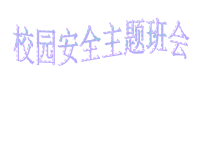 班主任资料：校园安全主题班会 (2)