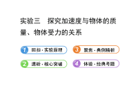 人教版高中物理一轮复习课件：实验3 探究加速度与物体的质量、物体受力的关系