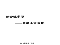 人教部编版九年级下册语文教学课件-《走进小说天地》