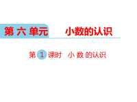 冀教版数学小学四年级下册教学课件-第六单元  小数的认识-第1课时  小数的认识