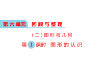 冀教版数学小学六年级下册教学课件-第六单元  回顾与整理（二）图形与几何-第1课时 图形的认识