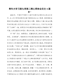 青年大学习第九季第二期心得体会范文4篇