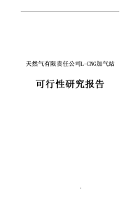 天然气有限责任公司L-CNG加气站可行性研究报告