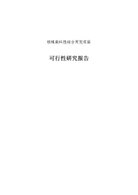 核桃高科技综合开发项目可行性研究报告