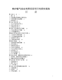 某环保能源有限公司焦炉煤气综合利用项目可行性研究报告