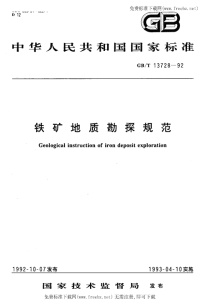 GBT13728-1992铁矿地质勘探规范.pdf