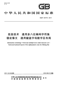 GBT28175-2011信息技术通用多八位编码字符集德宏傣文通用键盘字母数字区布局.pdf