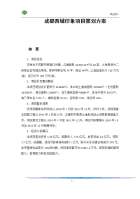 成都西城印象项目策划方案_116页.doc