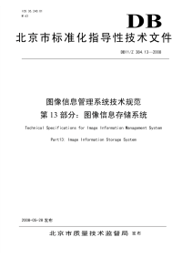 DB11Z384.13-2008图像信息管理系统技术规范第13部分图像信息存储系统.pdf