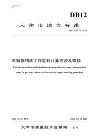 DB12046.19-2008电解铜精炼工序能耗计算方法及限额.pdf