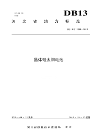 DB13T 1288-2010 晶体硅太阳电池.pdf