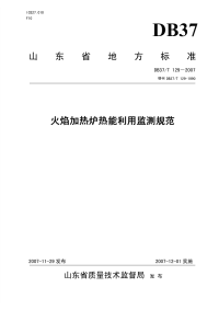 DB37T129-2007火焰加热炉热能利用监测规范.pdf