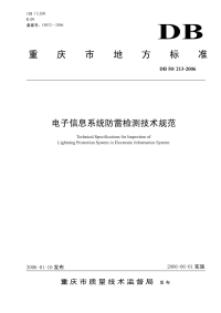 DB50213-2006电子信息系统防雷检测技术规范.pdf