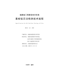 DBJ1328-1999基桩钻芯法检测技术规程.pdf