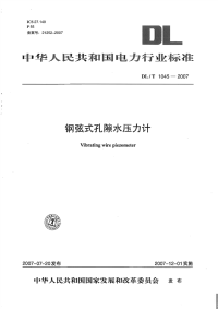 DLT1045-2007钢弦式孔隙水压力计.pdf