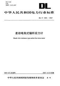 DLT1065-2007差动电阻式锚杆应力计.pdf