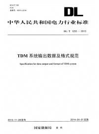 DLT1255-2013TDM系统输出数据及格式规范.pdf