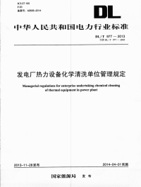 DLT977-2013发电厂热力设备化学清洗单位管理规定.pdf