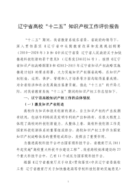 2012年辽宁省教育部门知识产权工作总结